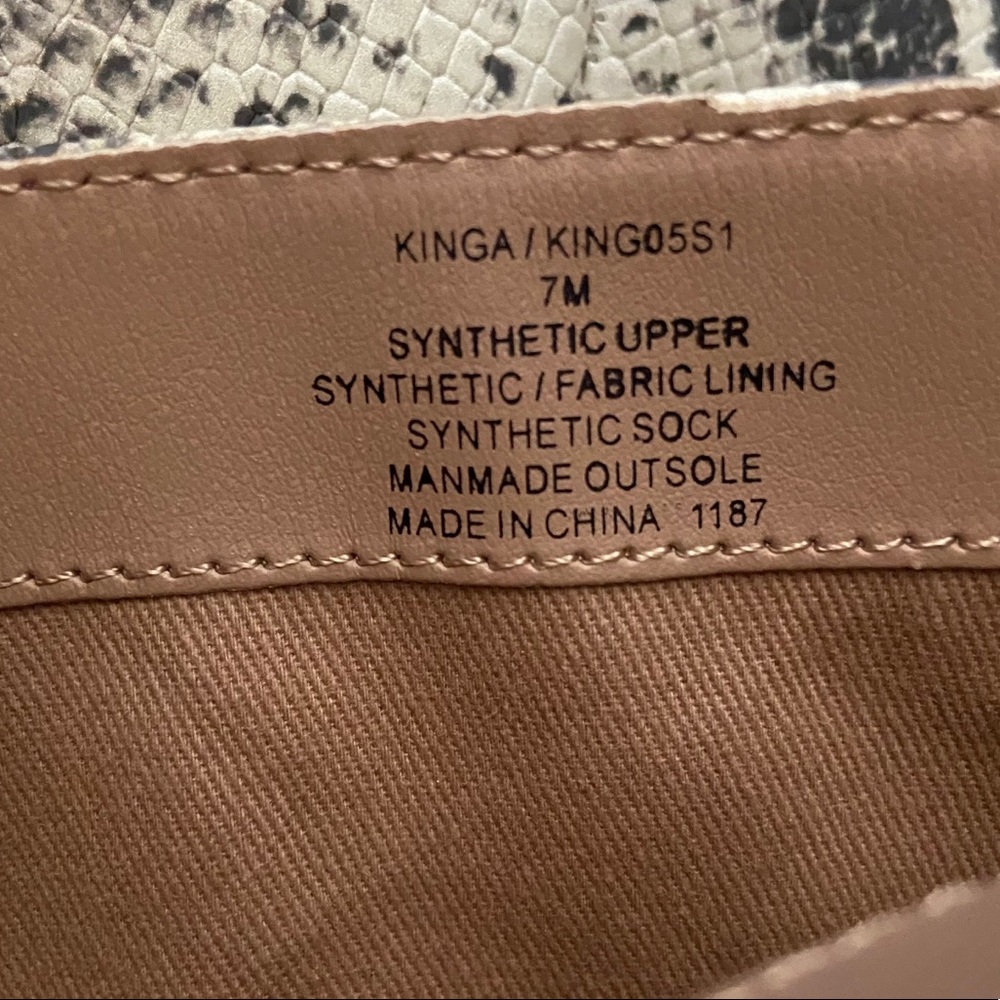 Steve Madden Kinga Natural Snake Knee High Boots - Picture 7 of 8